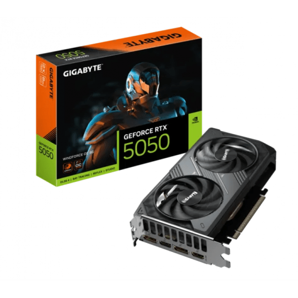 PLACA DE VIDEO GIGABYTE RTX 5050 WF OC 8GB PLACA DE VIDEO GIGABYTE RTX 5050 WF OC 8GB